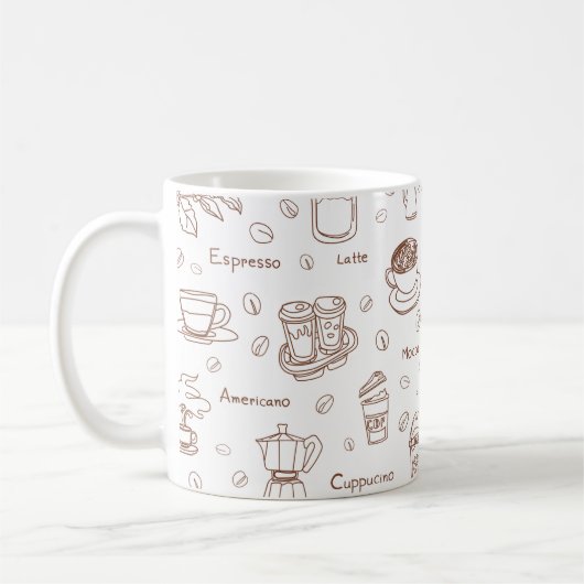「コーヒーマグ:コーヒー、スタイル」 コーヒーマグカップ (左)