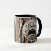 コーヒーマグ・ゴルファー、"木から離れなさい! マグカップ (正面右)
