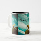 コーヒーマグ、スケートボード ツートーンマグカップ (正面左)