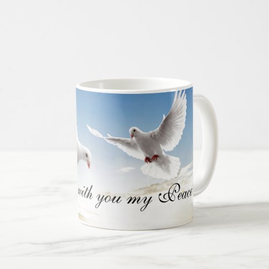 コーヒーマグ・ドーブ平和 コーヒーマグカップ (正面右)