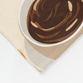 コーヒーマグ&ビーンフリースブランケット フリースブランケット (角)