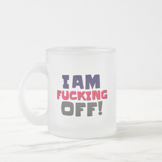 コーヒーマグ フロストグラスマグカップ (左)