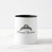 コーヒーマグ – ブラックハンドル マグカップ (中央)