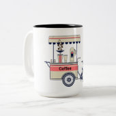 コーヒーマグ、ホットココア ツートーンマグカップ (正面左)