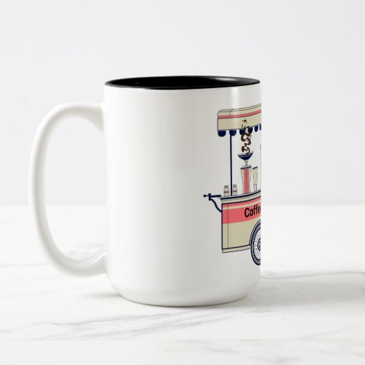 コーヒーマグ、ホットココア ツートーンマグカップ (左)