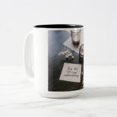 コーヒーマグ、ホットココア ツートーンマグカップ (正面左)