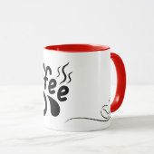 コーヒーマグ – ミニマルシンプルリストコーヒーカップ マグカップ (正面右)