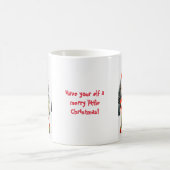 コーヒーマグ、メリークリスマス小妖精や小人 コーヒーマグカップ (中央)