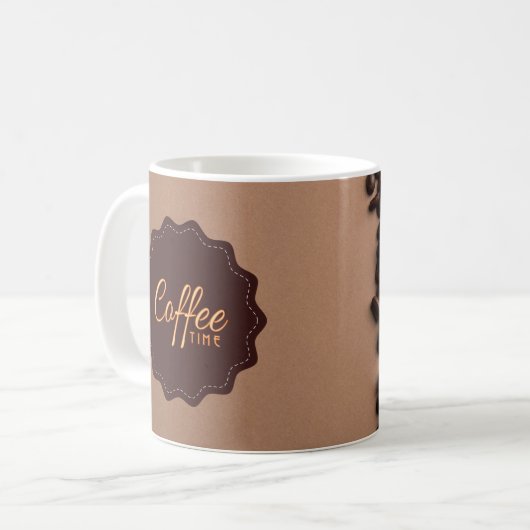 「コーヒーマグ：一口おき、一瞬一瞬」 コーヒーマグカップ (正面左)