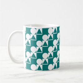 コーヒーマグ（円、三角形、正方形のパターン） コーヒーマグカップ