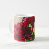 コーヒーマグ – '午後の牡丹' コーヒーマグカップ (正面左)
