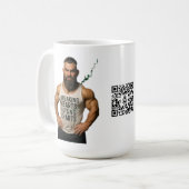 コーヒーマグ – 壊れたハート持ち上げチャート コーヒーマグカップ (正面左)