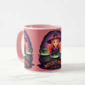コーヒーマグ「小さなゴブリンのための魔女の醸造！」 マグカップ (正面左)