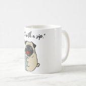 「コーヒーマグ：想像力を燃やす」 コーヒーマグカップ (正面右)