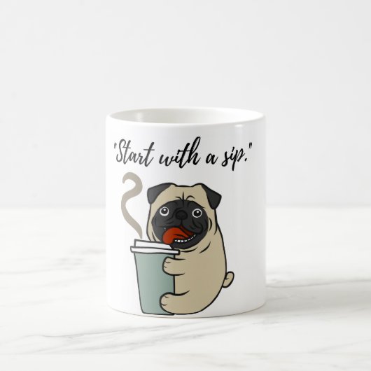 「コーヒーマグ：想像力を燃やす」 コーヒーマグカップ (中央)