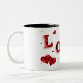 コーヒーマグ – 愛 ツートーンマグカップ (左)