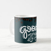 「コーヒーマグ：朝の仲間」 コーヒーマグカップ (正面左)