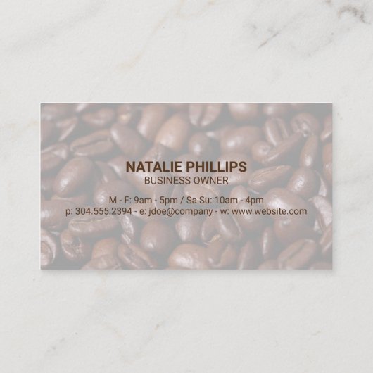 コーヒーマグ |木製ボード 名刺 (裏面)