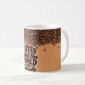 「コーヒーマグ：毎日の喜びの量」 コーヒーマグカップ (正面右)