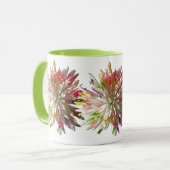 コーヒーマグ – 絵を描白いスパイダーマーム マグカップ (正面左)