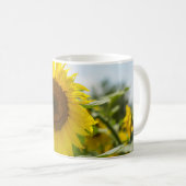 コーヒーマグ - 美しいひまわりの花畑 コーヒーマグカップ (正面右)