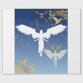 コーヒーマグ：美しく優雅な天使 ラッピングペーパー (フラット)