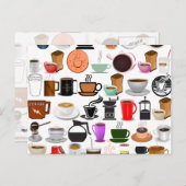 コーヒーマグ(背景色を追加) ポストカード (正面/裏面)