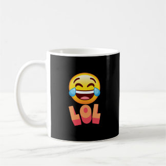 コーヒーマグ、LOL、笑う絵文字 コーヒーマグカップ