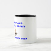 コーヒーマグCosta Rica，コスタリカへ脱出 マグカップ (中央)