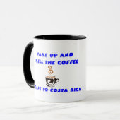 コーヒーマグCosta Rica，コスタリカへ脱出 マグカップ (正面左)