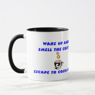 コーヒーマグCosta Rica，コスタリカへ脱出 マグカップ