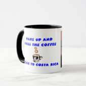 コーヒーマグCosta Rica,コスタリカへ脱出 マグカップ (正面左)