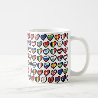 コーヒーマグEurovisionフラグアクセントコーヒーマグ11oz コーヒーマグカップ