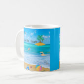 コーヒーマグI愛するビーチ コーヒーマグカップ (正面左)