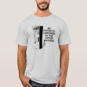 コーヒーマシおもしろいンTシャツ Tシャツ (正面)