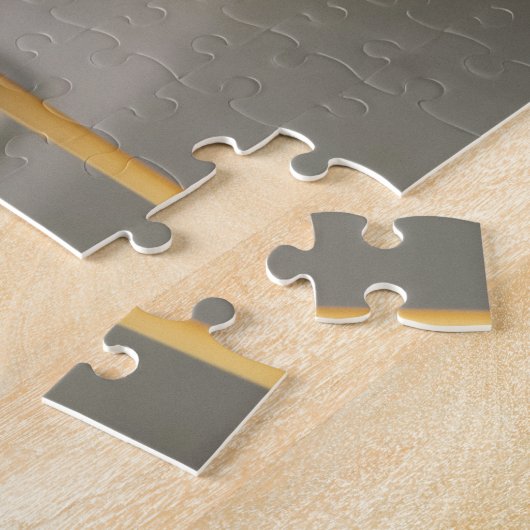 コーヒーマシンからエスプレッソを注ぐ ジグソーパズル (側面)