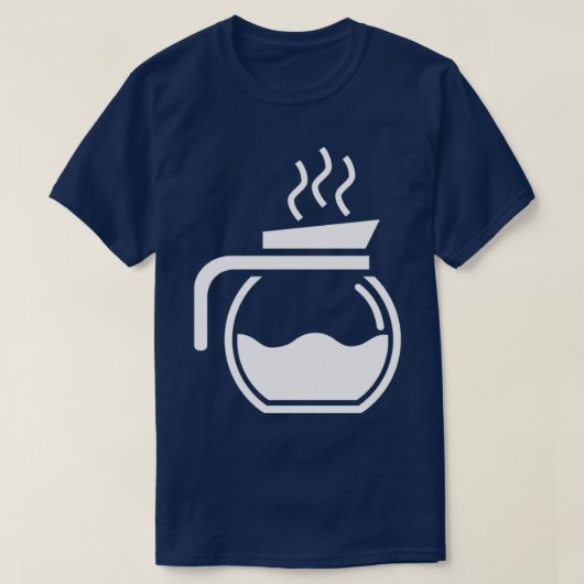 コーヒーマシンポット Tシャツ (デザイン正面)