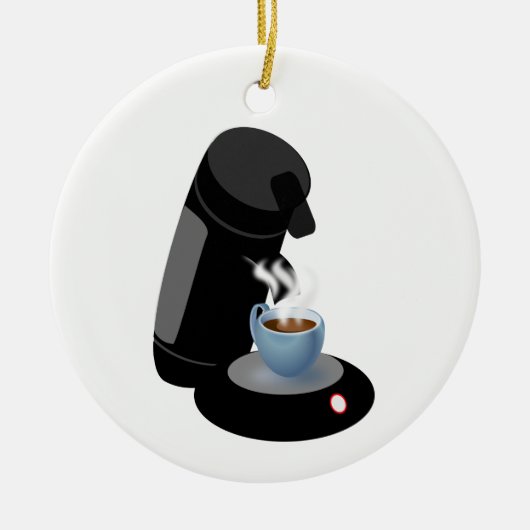 コーヒーマシン セラミックオーナメント (正面)