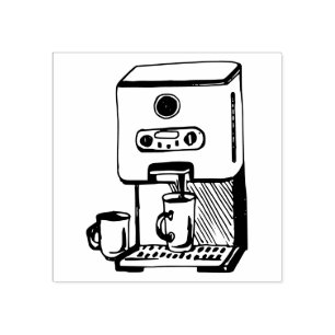 コーヒーマシン ラバースタンプ