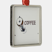 コーヒーマジックエンジョイ、「朝の最初のもの」、 メタルオーナメント (右)