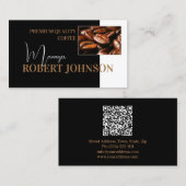 コーヒーマネージャーブラック&ホワイトコーヒーバー ロイヤリティカード (正面/裏面)