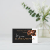 コーヒーマネージャーブラック&ホワイトコーヒーバー ロイヤリティカード (スタンド正面)