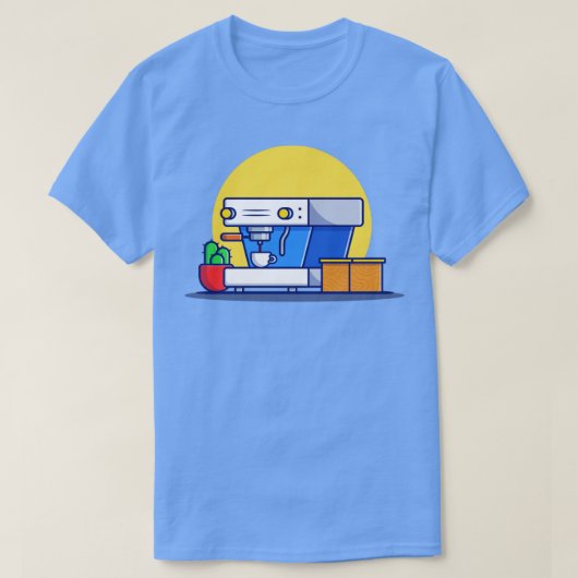 コーヒーマポッドカップサボテン及びボックス Tシャツ (デザイン正面)
