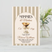 コーヒーママとMartini Espresso赤ちゃんシャワー 招待状 (スタンド正面)