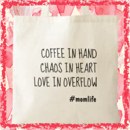 コーヒーマムカワイママトレンディーマザーズデイギフト トートバッグ