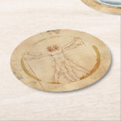 コーヒーマン ラウンドペーパーコースター (アングル)