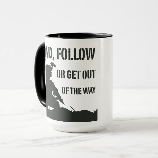 コーヒーマ後を追グをリード、または取得する マグカップ (正面左)