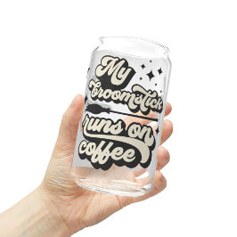 コーヒーマ走グの私のブローチ、ハロウィーン猫 ガラス缶