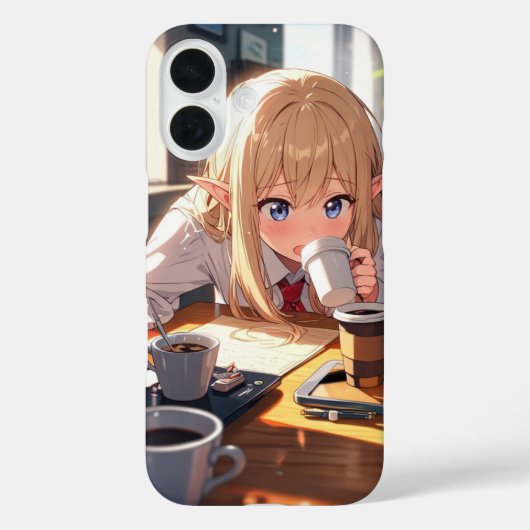 コーヒーミシャップ小妖精や小人 Case-Mate iPhoneケース (裏面)