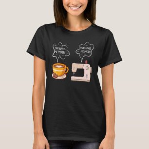 コーヒーミシン職業縫製士 Tシャツ